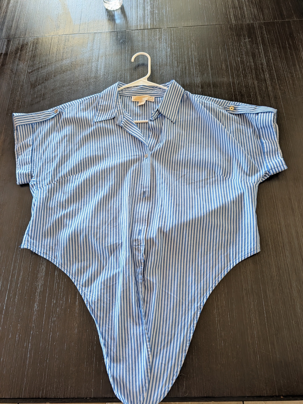 Blue Stripe Kids One-Piece Shirt